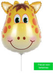 Mezőfi Team Kft Mosolygó zsiráf fej, mini fólia lufi, 43x25 cm
