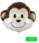 Mezőfi Team Kft Majom fej, pálcás, mini fólia lufi