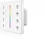 Ledium ProSystem 4 zónás távirányító RGB LED szalagokhoz, érintőkapcsolóval, 230V, DMX kimenettel, fehér, RF (OH9114595)