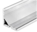 Ledium Corner20 LED sarok lámpaprofil, 20mm, ezüst eloxált alumínium, 2m (OH9112801)