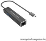 Conceptronic Kábel - ABBY13B (USB-C to RJ-45, 2xUSB-A+2xUSB-C, 1 Gbit, szürke) (ABBY13B) - pixelcomputer