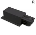 Ledium 3 fázisú 'Classic' süllyesztett EUTRAC sínrendszer, oldalsó betáplálás, JOBB, fekete (OH91276622)