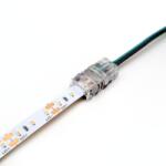 Ledium LED szalag betáp csatlakozó 8 mm széles egyszínű LED szalagokhoz, 2 eres vezetékhez, HIPPO