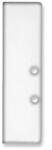 Ledium EC94W végzáró Hide Bottom LED profilhoz, alumínium, fehér, csavarokkal (OH9114842)