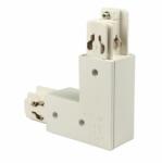 Ledium 3 fázisú 'Classic' sín L összekötő elem, belső védővezető, fehér, LED sín rendszerekhez (OH91076552)