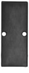 Ledium EC90B végzáró Hide Double LED profilhoz, alumínium, fekete, csavarokkal (OH9114830)