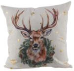  Párna töltelékkel 40x40cm, szarvasfej