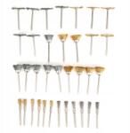  35 db drótkefe polírozótárcsa sárgaréz (1011190224311)