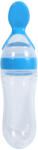  Szilikon cumisüveg etetőkanállal gyerekeknek Kék 90ML (JYB00668-04)