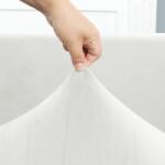 Forcheer 1 pár KÖRBEGUMIS Karfa Huzat forgószékhez (bársonyos, fehér)