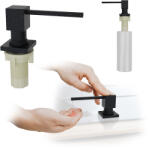  Mosogatótálca adagoló, szögletes, pöttyös, mosogatószerhez, szappanhoz, mosogatóhoz, 300 ml (NexaSinks dozownik kwadrat nakrapiany 300 ml)