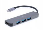 Gembird Usb-c Hdmi Hub adapter 3xUSB 3.0 (A-CM-COMBO2-01)