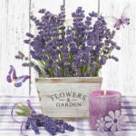  Decoupage szalvéta - Levendula fa kosárban - 1 db