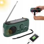  Napelemes Építési Rádió Kemping Am/fm Dinamó Zseblámpa Powerbank Usb (TJA02581)