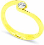 White & Black Labor gyémánt eljegyzési gyűrű - 0, 18 karát (AU14021)