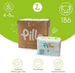 Pillo mindenmentes PURE pelenka 2, (4-8 kg), HAVI ADAG, 6x31 db