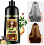 NOVA KISS Sampon Colorant Maro, Acoperire Fire Albe si Regenerare 3 in 1, 2 Brown, 500 ml