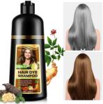 NOVA KISS Sampon Colorant Maro Cafea, Acoperire Fire Albe si Regenerare 3 in 1, 4 Coffee, 500 ml