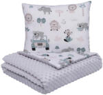 NiKiD's Infantilo NiKiDs2 részes 75x100-as minky ágynemű - safari