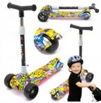 Cerlo Háromkerekű Roller Gyerekeknek Egyensúlyozó Led Kerekek Összecsukható (HULAJNOGA BALANSOWA DUŻA KOŁA)