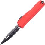 Microtech Knives CYPHER II D/E BLACK FULL SERRATE RED 1242-3RD