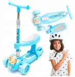 Cerlo Hulajnóga Háromkerekű Egyensúlyozó Üléskével, Led-es Kerekekkel, Zenelejátszóval, Összecsukható (HULAJNOGA DZIECI SIEDZISKO SIEDZISKIEM)