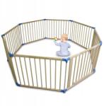 Bituxx Fából készült baba járóka Ø 150 cm-es moduláris összecsukható, zárható korláttal (HD19445)