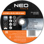 NEO TOOLS Disc de polizat 230x6, 4x22, 2 mm, pentru metal (57717)