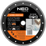 NEO Disc de taiere diamantat 230x22, 2x1, 8 mm, turbo (57623) Disc de taiere