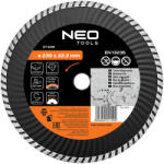 NEO Disc de taiere diamantat 230x22, 2x3, 1 mm, radiator turbo (57638) Disc de taiere