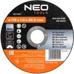 NEO Disc de taiere 115x1x22, 2 mm, pentru metal (57705) Disc de taiere