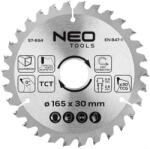 NEO TOOLS Panza de ferastrau circular 165x30 mm, 30 dinti aluminiu (57654)