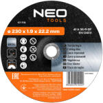 NEO Disc de taiere 230x1, 9x22, 2 mm, pentru metal (57719) Disc de taiere