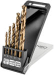NEO TOOLS Set burghie pentru metal, 5 piese, 4-10 mm HSS Co (57086) Burghiu