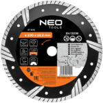 NEO Disc de taiere diamantat 230x22, 2x3, 1 mm, turbo (57630) Disc de taiere