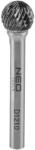 NEO TOOLS Cap de frezare sferic 12x45 mm, carbura cu tija de 6 mm (55362) Burghiu