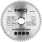 NEO TOOLS Ferastrau circular din 250x3, 2x30 mm 100 dinti, carbura (55611)