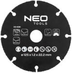 NEO Disc de taiere 125x1, 4x22, 2 mm (55698) Disc de taiere