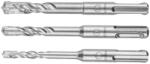NEO TOOLS Set de burghie pentru beton din, 3 piese, 6-10 mm SDS Max4 varf cu margine (57570) Burghiu