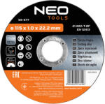 NEO Disc de taiere 115x1x22, 2 mm in folie de 10 bucati (55577) Disc de taiere
