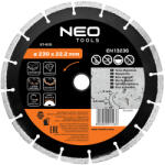 NEO Disc de taiere diamantat 230x22, 2x2, 5 mm, segmentat (57610) Disc de taiere
