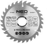 NEO TOOLS Ferastrau circular din 160x20 mm, 30 dinti (57660)