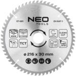 NEO TOOLS Panza de ferastrau circular din 216x30 mm, 60 dinti (57681)