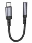 BOROFONE ADAPTOR Borofone BV24 , USB Type-C (T) la Jack 3.5 (M), corp metalic, gri 6941991118999 (timbru verde 0.18 lei) (6941991118999)