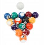  Golyó Pool Standard 32MM Szimpla Tartalék Biliárd Labda (0792172743402)