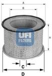 UFI Filtru aer UFI 27. C68.00 (27.C68.00) - automobilus