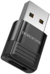 BOROFONE ADAPTOR Borofone BV18 , USB Type-C (M) la USB 2.0(T), corp metalic, negru 6941991104008 (timbru verde 0.18 lei) (6941991104008)