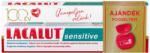 Lacalut sensitive hatású fogkrém + lacalut fogselyem 75 ml