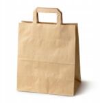 Allbag Szürke Kraft Papír Tégla Alakú Papír Szatyor Füllel 260x140x300 100 Darab