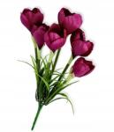 Dalia-RP Krokodilok mesterséges virágok lila csokor dekoráció kompozíció (sztuczne kwiaty wiosenne bukiety)